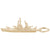 Naval Ship Charm in Yellow Gold Plated