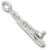 Aircraft Carrier charm in 14K White Gold hide-image