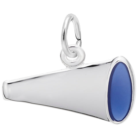 Megaphone Charm In Sterling Silver