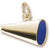 Megaphone charm in Yellow Gold Plated hide-image
