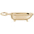 Bathtub Charm in Yellow Gold Plated