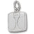 Scale charm in 14K White Gold hide-image