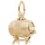 Keg Charm in Yellow Gold Plated