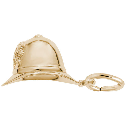 Bobby Helmet Charm in Yellow Gold Plated