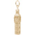 Big Ben Charm in Yellow Gold Plated