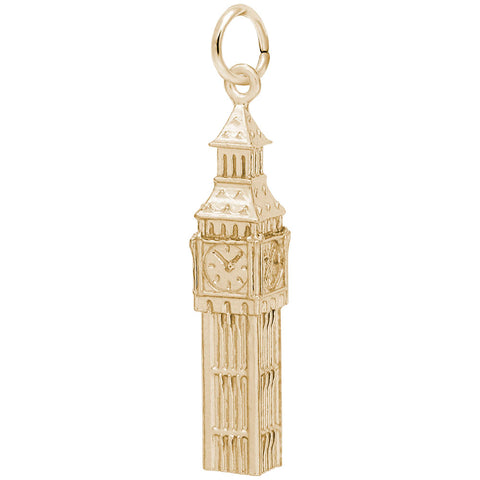 Big Ben Charm In Yellow Gold