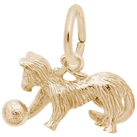 Cat Charm in Yellow Gold Plated