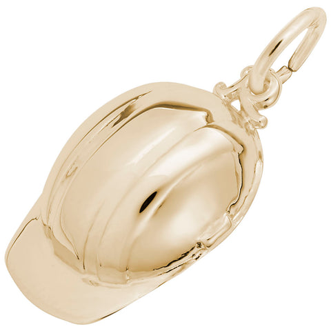 Construction Hat Charm In Yellow Gold