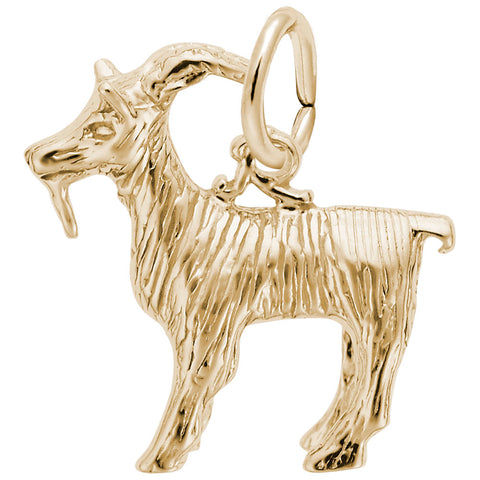 Billy Goat Charm In Yellow Gold