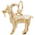 Billy Goat Charm In Yellow Gold
