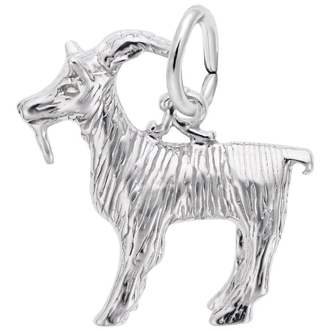 Billy Goat Charm In Sterling Silver