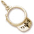 Tennis Visor charm in Yellow Gold Plated hide-image