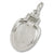 Toilet Seat charm in Sterling Silver hide-image