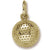 Golf Ball charm in Yellow Gold Plated hide-image