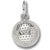 Golf Ball charm in Sterling Silver hide-image