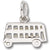 Double Decker Bus charm in Sterling Silver hide-image
