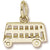 Double Decker Bus charm in Yellow Gold Plated hide-image