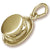 Top Hat charm in Yellow Gold Plated hide-image