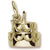 Cake charm in Yellow Gold Plated hide-image