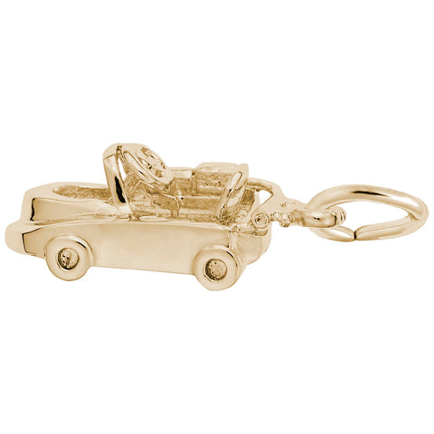 Go Cart Charm in Yellow Gold Plated