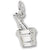 Champagne Bucket charm in Sterling Silver hide-image