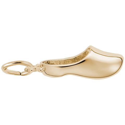 Dutch Shoe Charm in Yellow Gold Plated