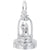 Wedding Cake Charm In Sterling Silver