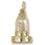 Wedding Cake charm in Yellow Gold Plated hide-image