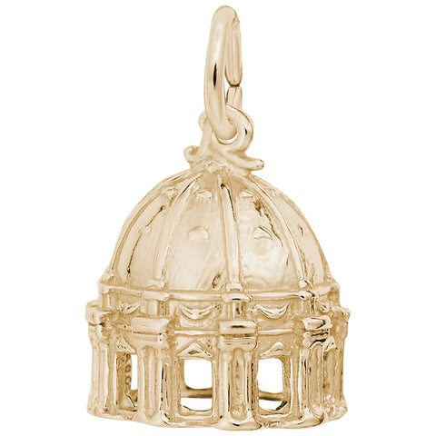 St. Peter'S Basilica Charm in Yellow Gold Plated