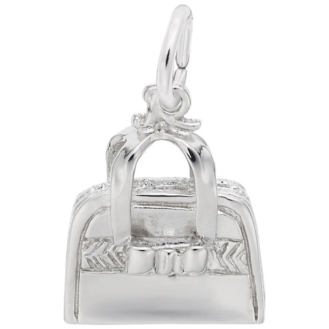 Purse Charm In 14K White Gold