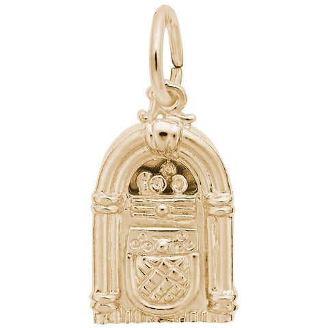 Juke Box Charm in Yellow Gold Plated