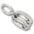 Hamburger charm in Sterling Silver hide-image