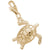 Tortoise Charm in Yellow Gold Plated