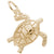 Tortoise Charm in Yellow Gold Plated