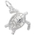 Tortoise Charm In Sterling Silver