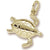 Tortoise charm in Yellow Gold Plated hide-image