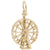 Ferris Wheel Charm in Yellow Gold Plated