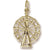 Ferris Wheel charm in Yellow Gold Plated hide-image