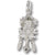 Cukoo Clock charm in 14K White Gold hide-image