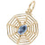 Spiderweb Charm In Yellow Gold
