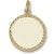Rope Disc Charm in 10k Yellow Gold hide-image