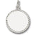 Rope Disc charm in 14K White Gold hide-image