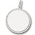 Rope Disc charm in 14K White Gold hide-image