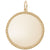 Rope Disc Charm in Yellow Gold Plated