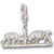 Bull And Bear charm in 14K White Gold hide-image