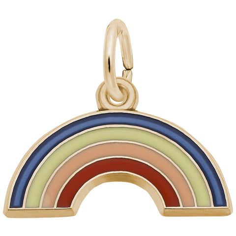 Rainbow Charm in Yellow Gold Plated