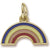 Rainbow charm in Yellow Gold Plated hide-image
