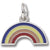 Rainbow charm in 14K White Gold hide-image