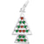 Christmas Tree Charm In Sterling Silver