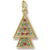 Christmas Tree Charm in 10k Yellow Gold hide-image